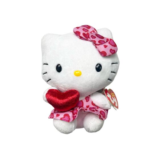 Y2k NWT RARE Hello Kitty Valentine beanie baby plushie - Picture 1 of 3